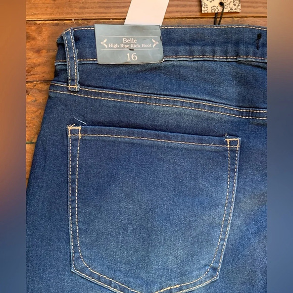 Nanette Lepore Belle High Rise Bootcut Jean NEW 16 - Picture 11 of 12